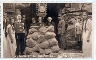 Vytauto Didžiojo paveikslas Birutės kalne Palangoje, 1930-07-23